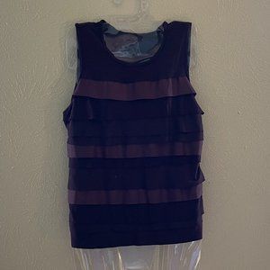 Purple Ann Taylor Ribbon tank